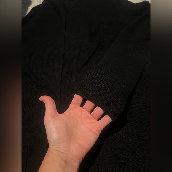 TWIK Black Cable-knit Cardigan size large - Picture 5 of 5